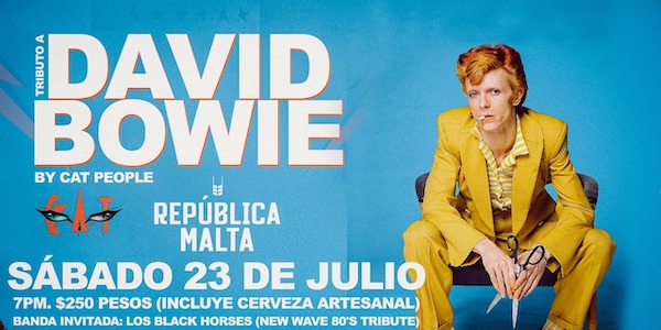 Tributo a David Bowie en República Malta por Cat People
