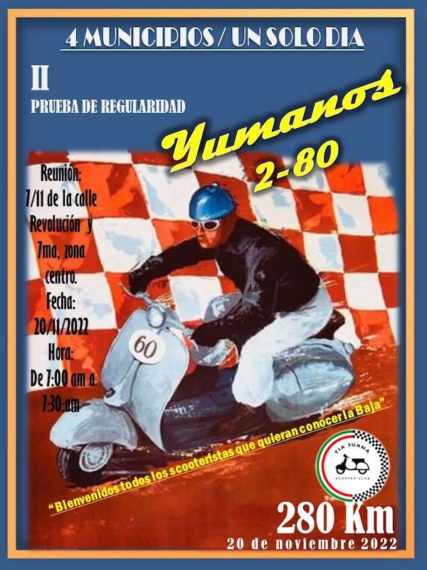 2da. Edición, Scooter rally Yumanos 2-80