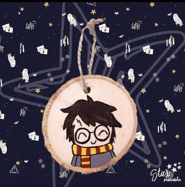 Harry Potter wood ornaments painting